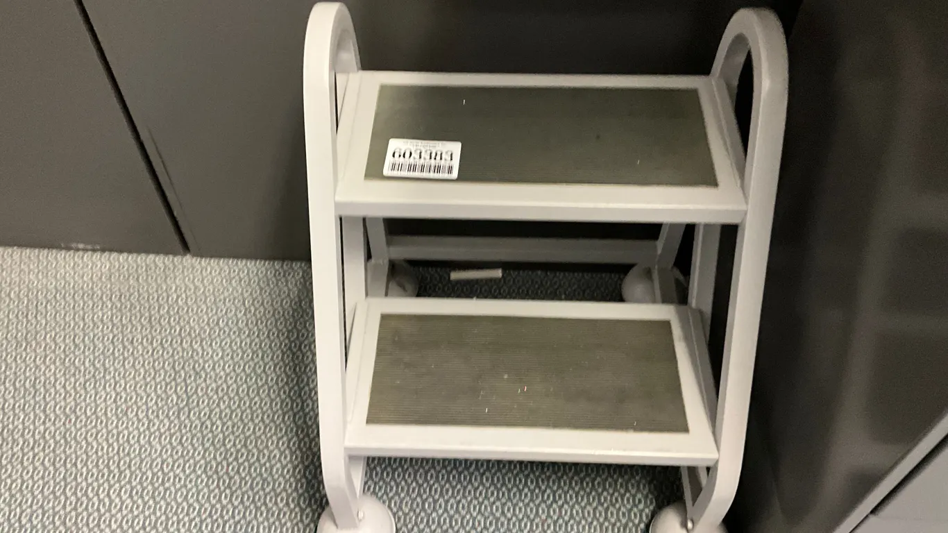 2 STEP ROLLING STEP LADDER