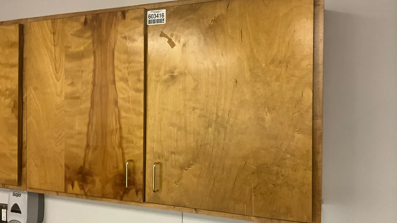 48”X12”X30” WOODEN CABINET WITH SHELF*** BUYER RESPONSIBLE FOR REMOVAL***
