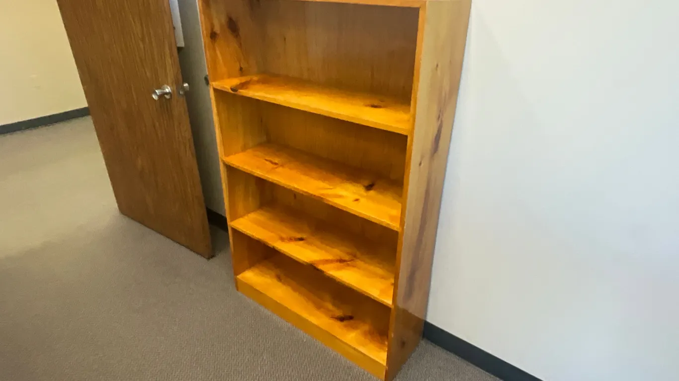 36”X11”X55” WOODEN BOOKSHELF