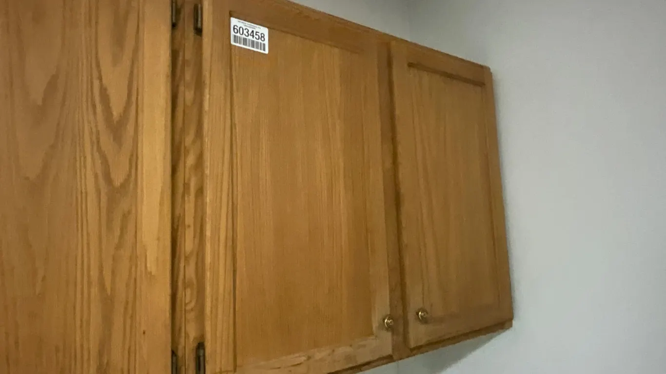 36”-12”-30” WOODEN CABINET WITH SHELF ***BUYER RESPONSIBLE FOR REMOVAL***