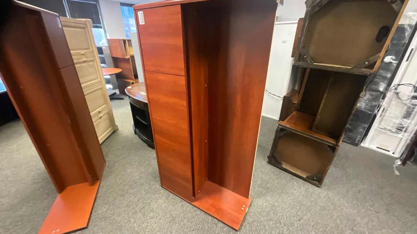 69”X15”X35” TABLE W/ STORAGE CUBBIES