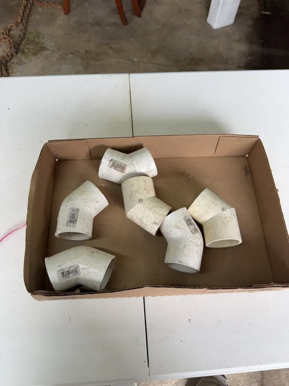 1 1/2 schedule 40 PVC 45 degree fittings ?6 pieces