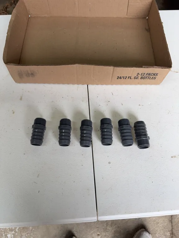1 inch stab to male fittings 6 pieces