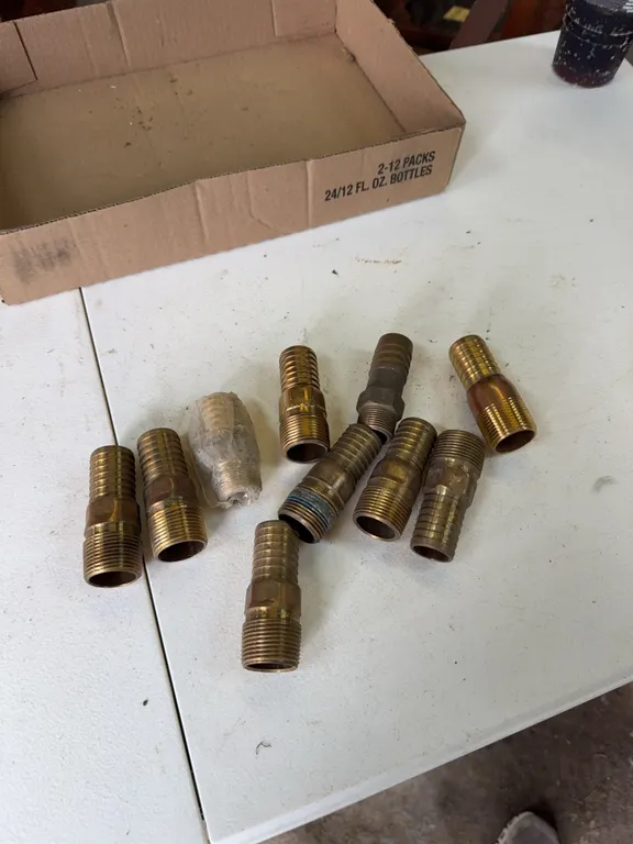 1 inch IPS to brass male adapters 10 pieces