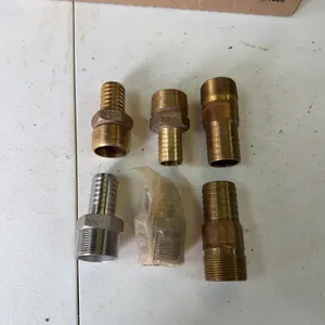 5 brass fittings/ male adapters 1 inch to 1 1/4 inch