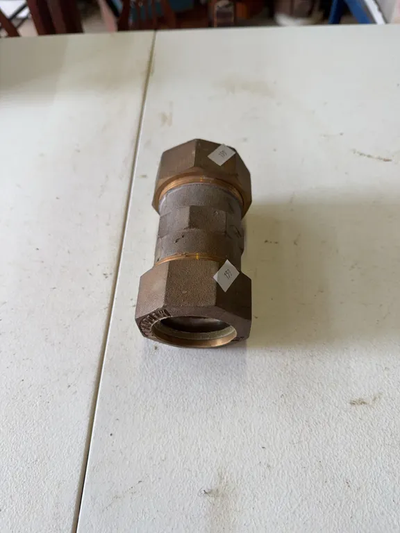 2 inch brass Mcdonald compression union