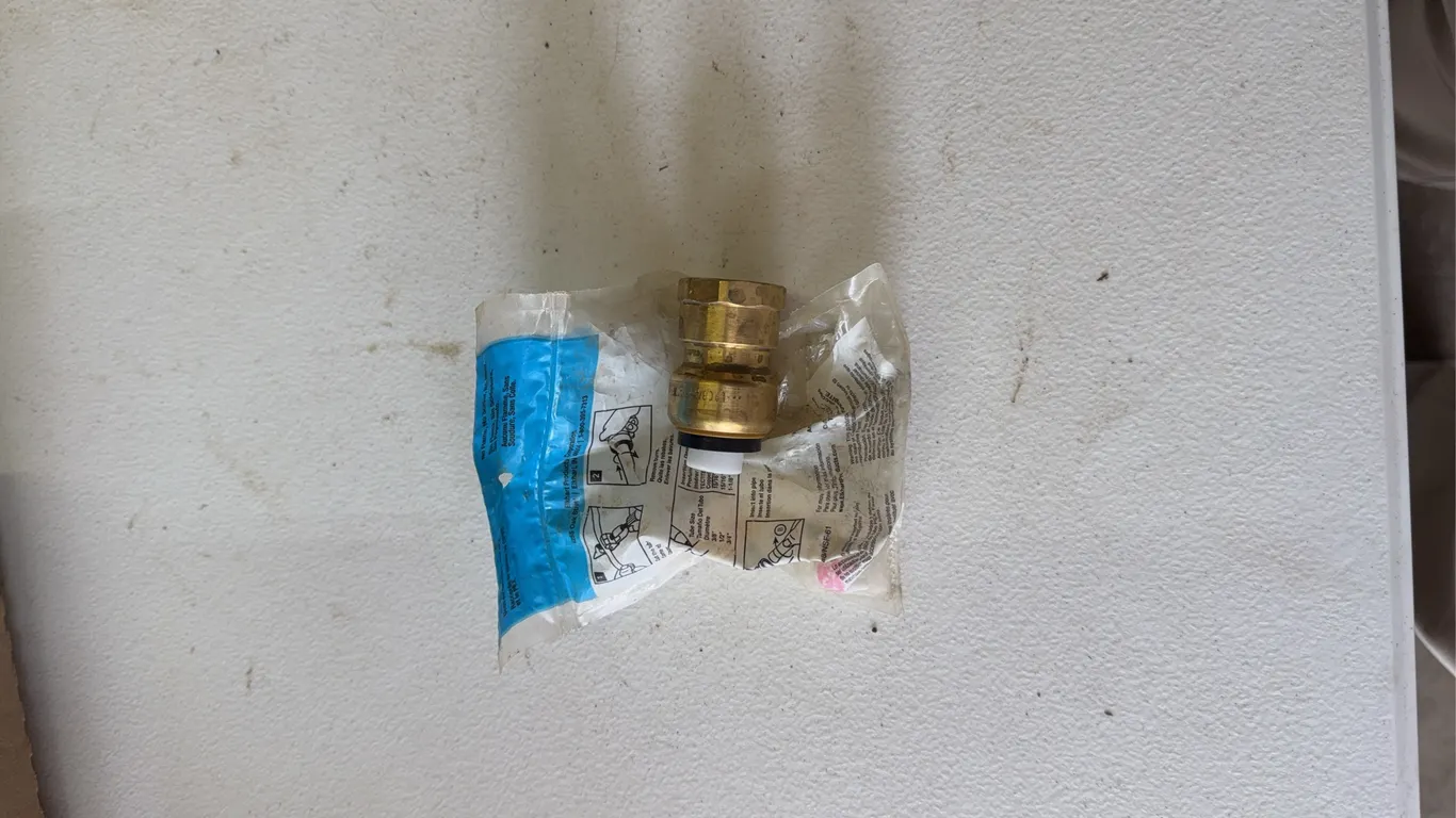 3/4 inch copper female push fitting