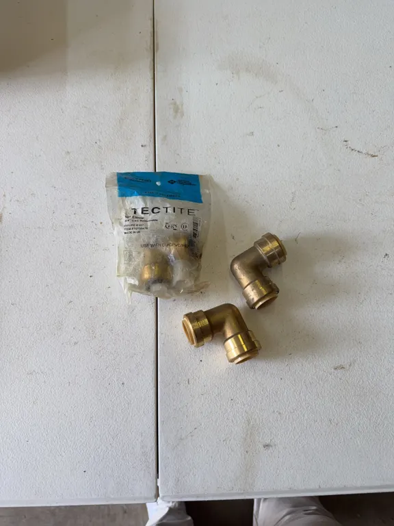 3 3/4 inch 90 degree copper push fittings