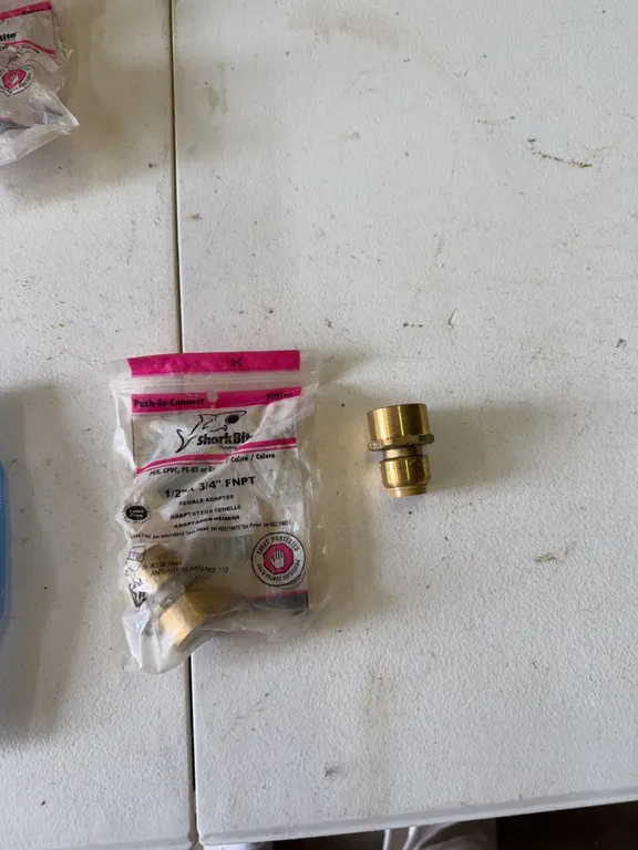 6 copper female adapters 1/2-3/4 inch