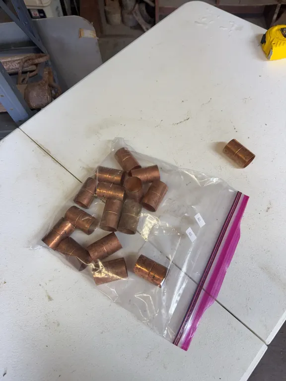 1 inch copper couplings/16 pieces