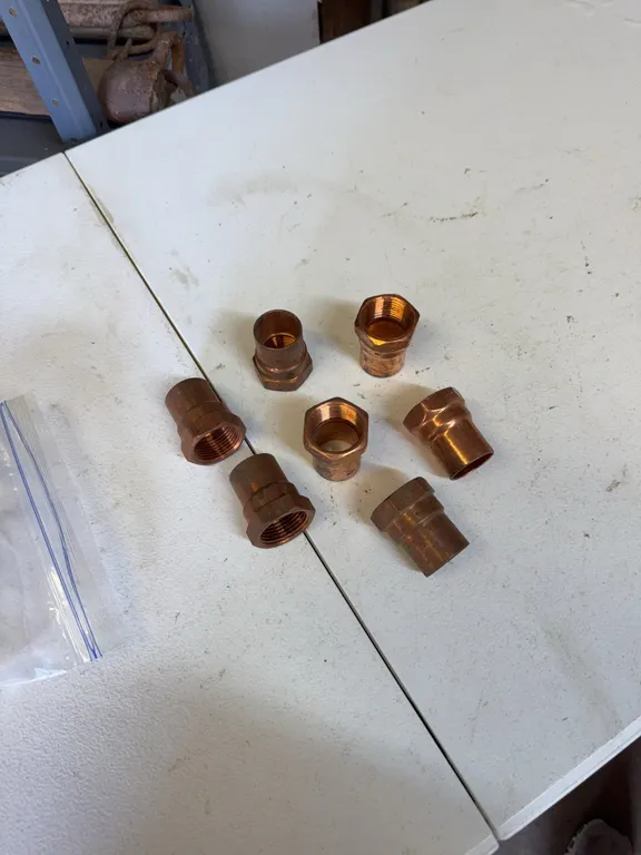 1 inch copper female fittings/7 pieces