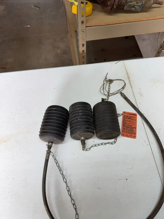 4 inch test ball plugs/3 total