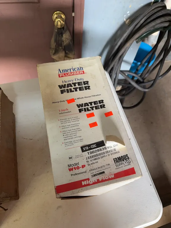 Heavy duty, water filter, 1 inch inlet outlet