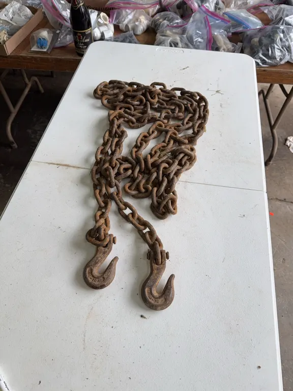 16 foot log chain/both hooks