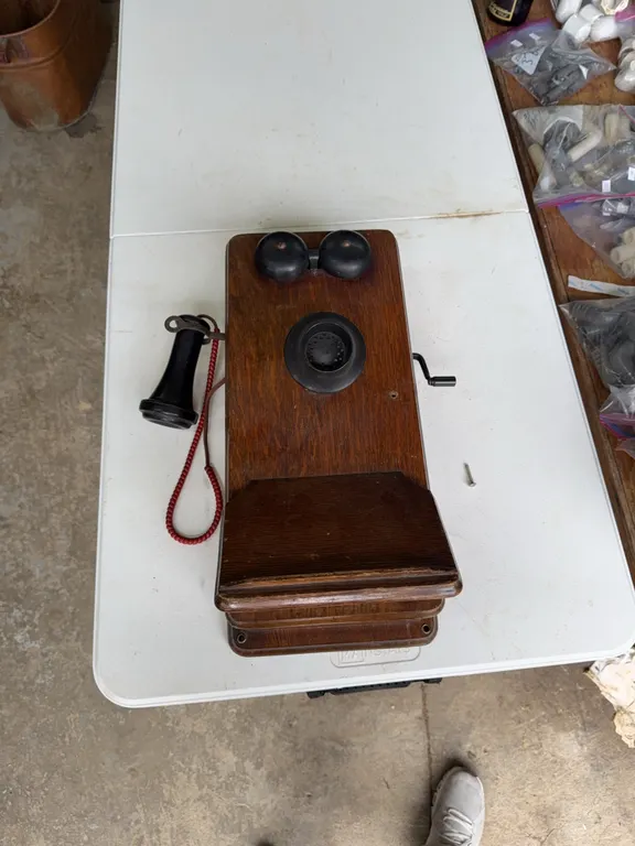 Antique wall mount phone