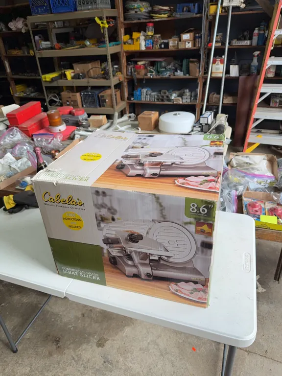 Cabelas commercial grade meat slicer/brand new in box