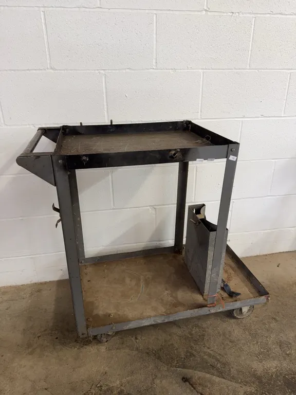 Rolling metal cart 30 in x 16 in
