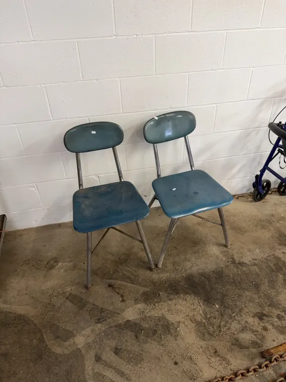 2 school chairs