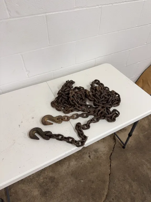 22 foot long chain with two hooks