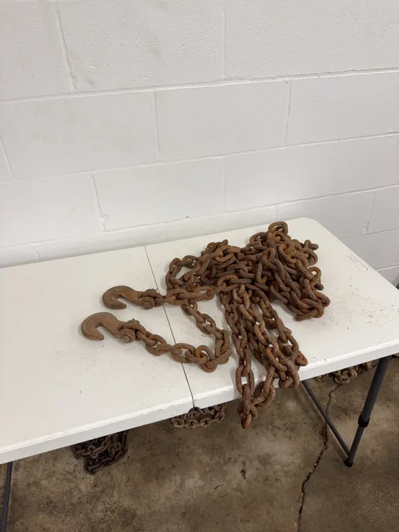 28 foot log chain heavy duty two hooks
