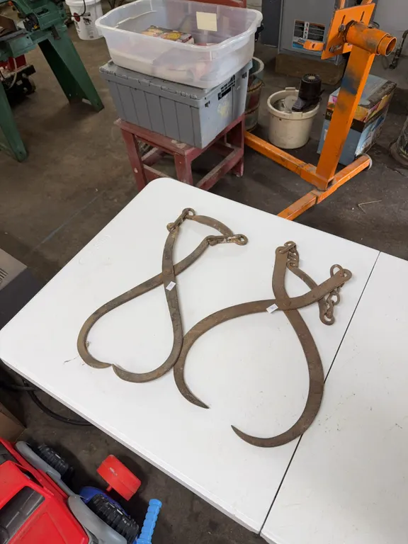Antique ice tongs