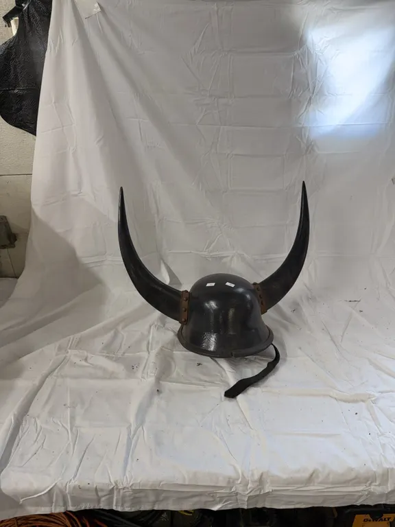 Viking horn bikers helmet