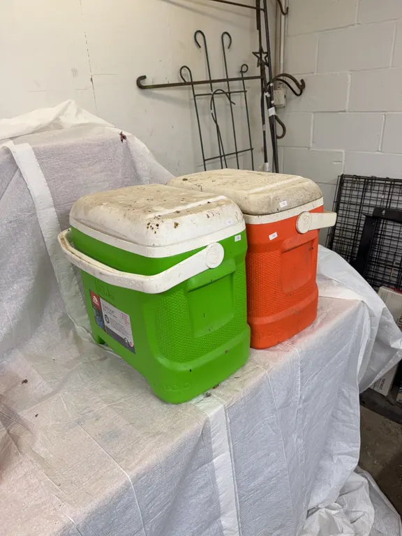 2 30 qt igloo coolers