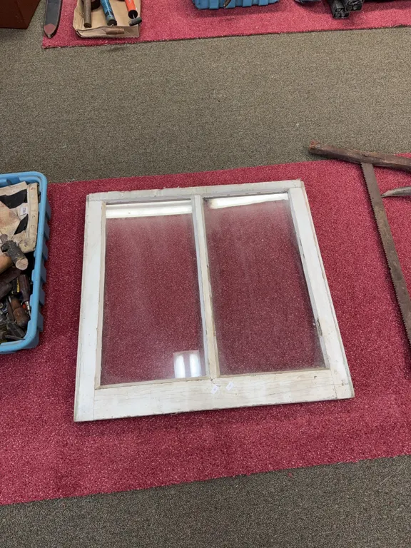 Wooden window pane 28 x 29 inches