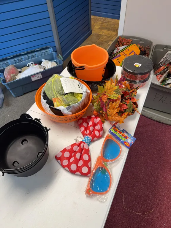 Fall decor and trick-or-treat supplies