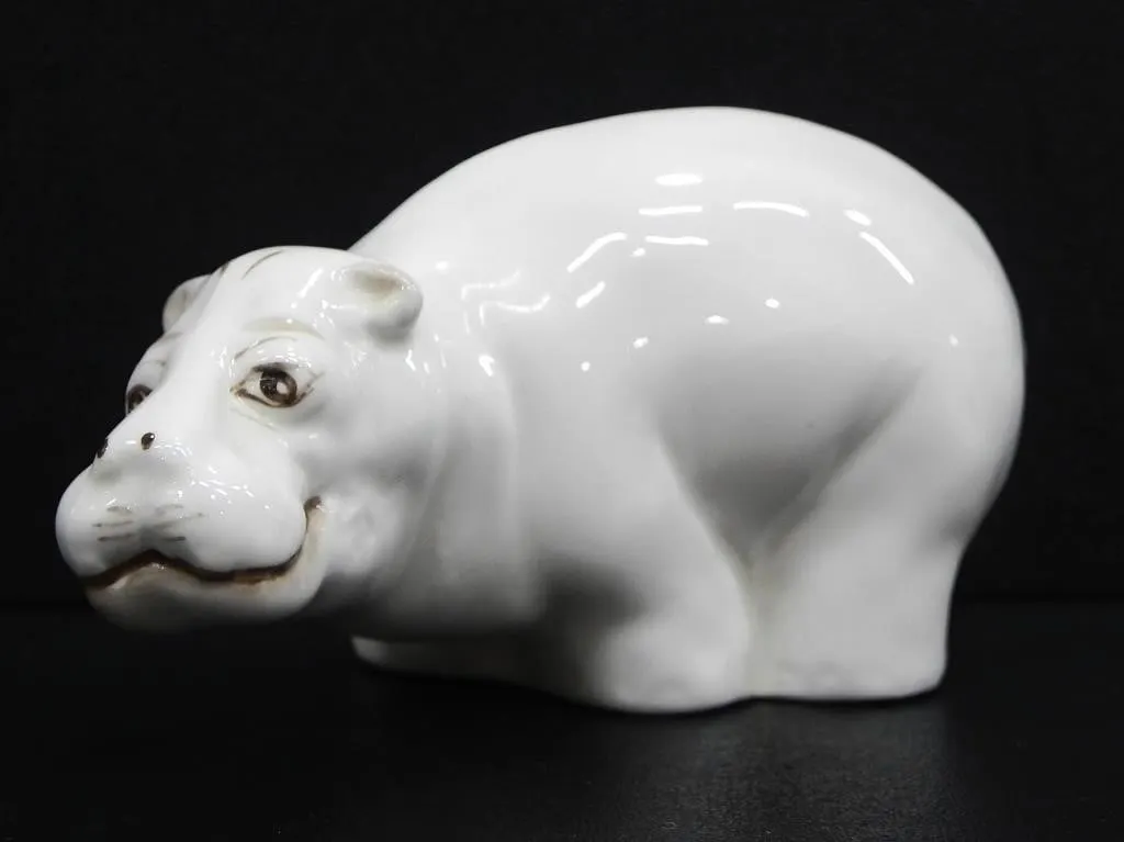 COALPORT HIPPOPOTAMUS PORCELAIN FIGURINE