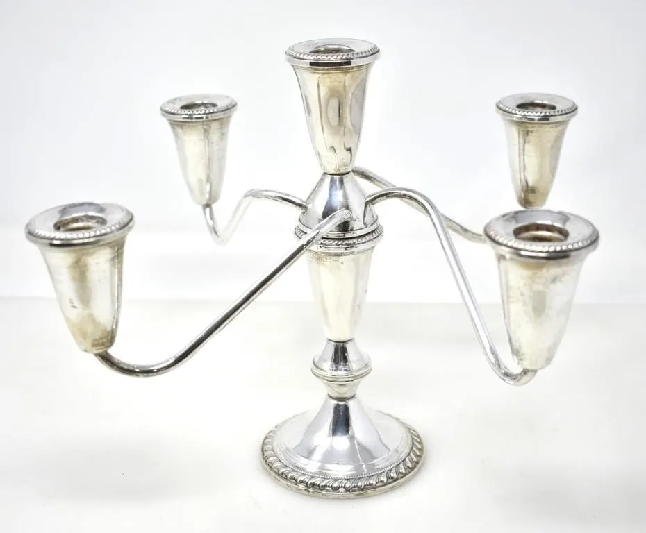 STERLING SILVER DUCHIN CREATION CANDELABRA