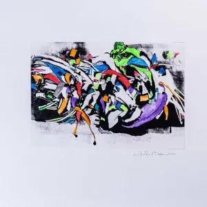 JOHN BENN ABSTRACT COMPOSITION ORIGINAL MONOTYPE