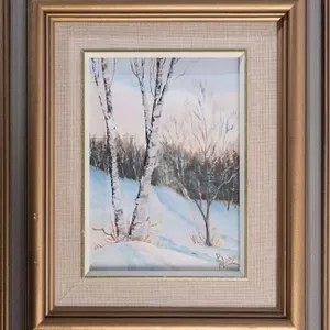 PAULINE SABOURIN-BRUNET SC�NE D'HIVER 1984