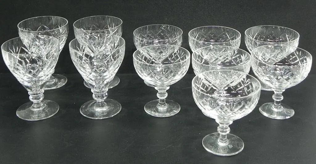 11 WEBB CORBETT CRYSTAL COUPES