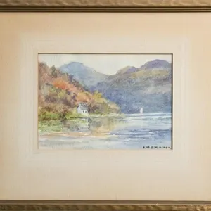 E.M.B. WARREN LOCH LOMOND WATERCOLOR