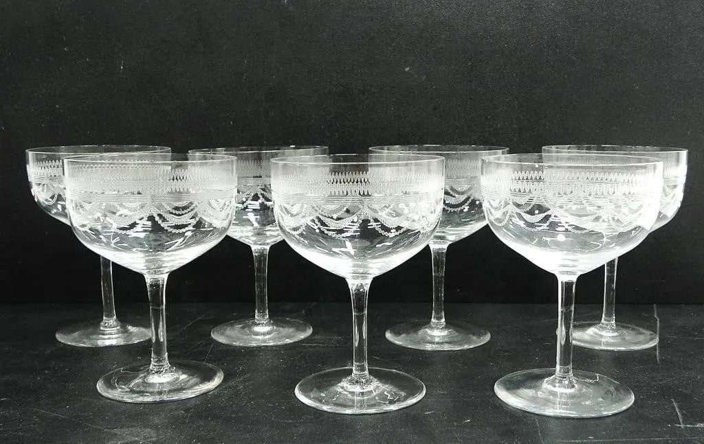 "PALL MALL / LADY HAMILTON" CHAMPAGNE COUPES