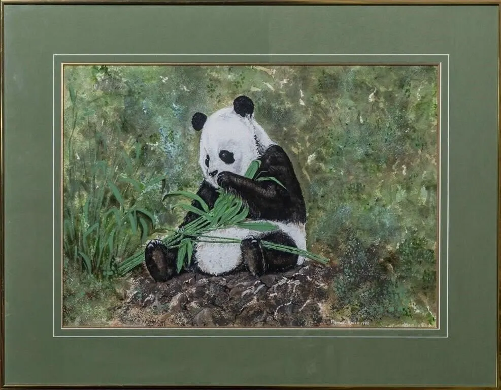 MANUEL ROCCA GIANT PANDA 1988 MIXED MEDIA