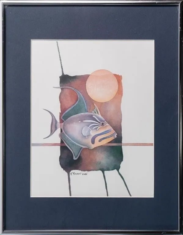 PAUL BRENT TROPICAL TRIGGERFISH PRINT
