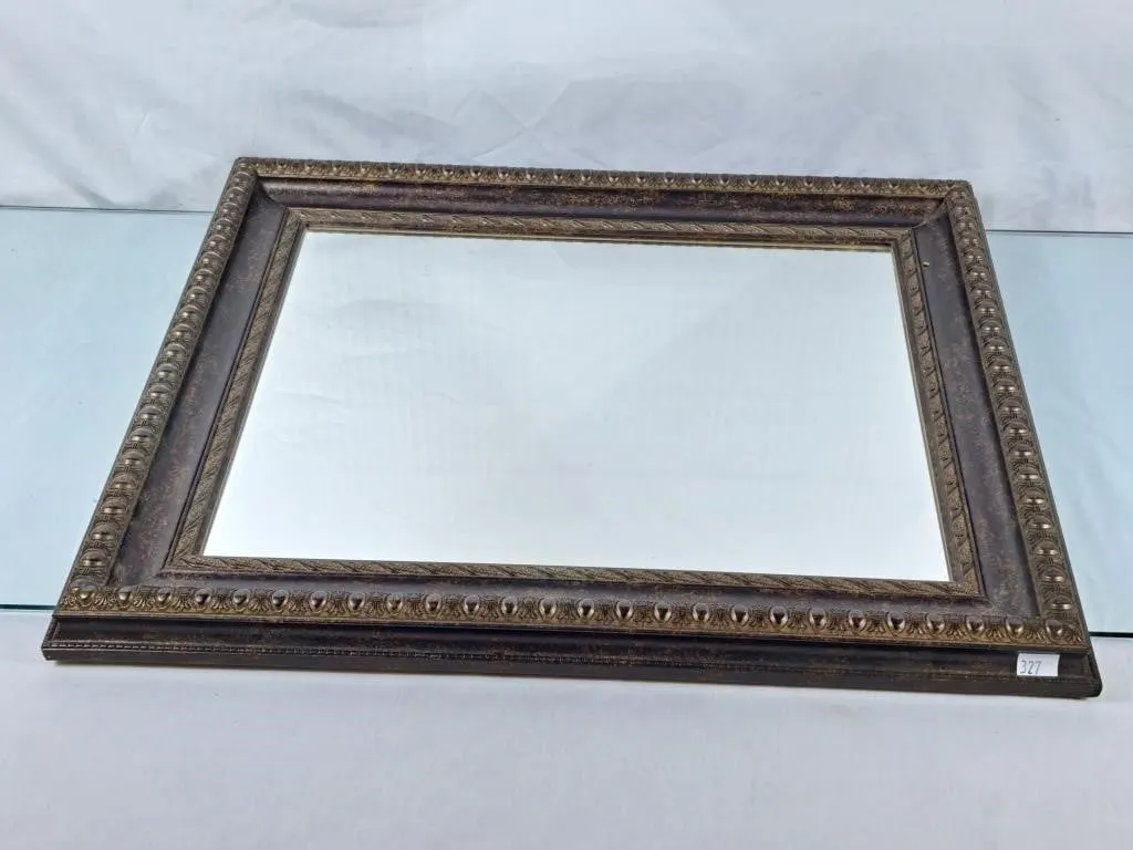 Ornate Framed Mirror - 25"Wx22"H