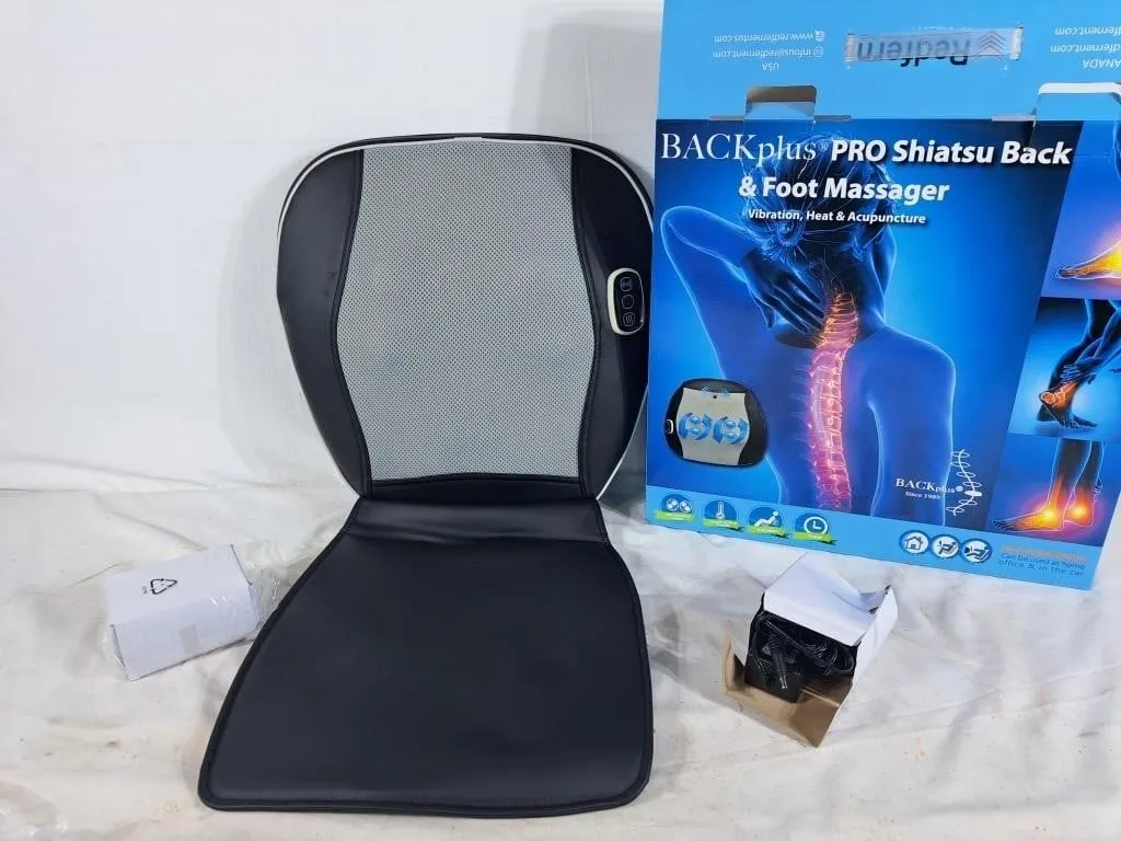 Back Plus Pro Shiatsu Back & Foot Massager. New