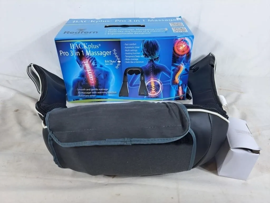 Back Plus Pro 3 in 1 Massager. New in Box, Tested