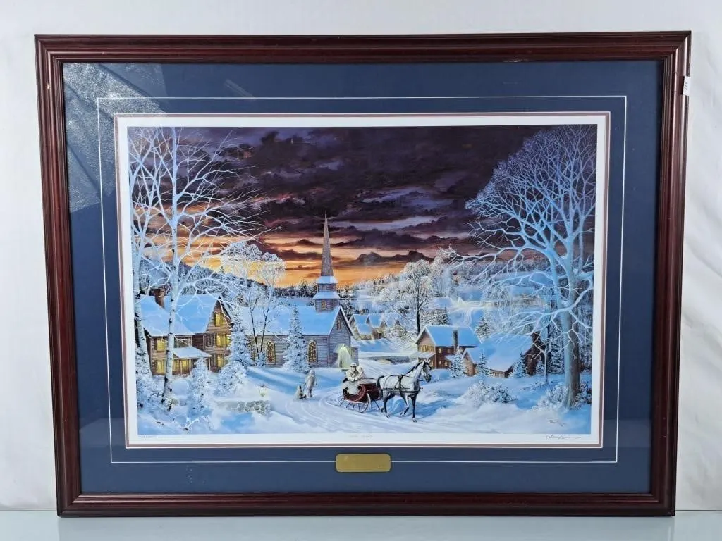 Lovely Peter Robson "Winter Warmth" Numered Print
