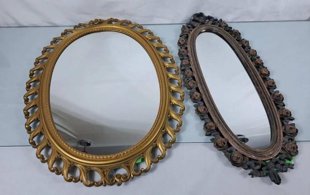 Pair of Ornatley Framed Mirrors