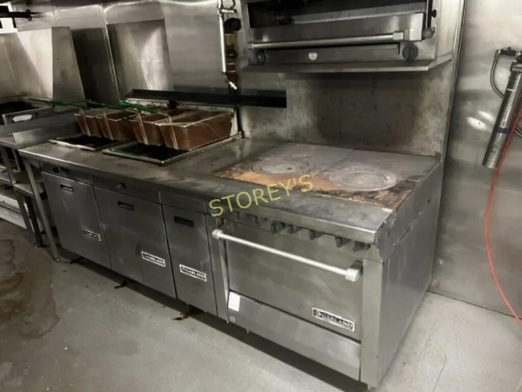Garland Combo Gas Dbl Fryer w/ 30" Flat Top