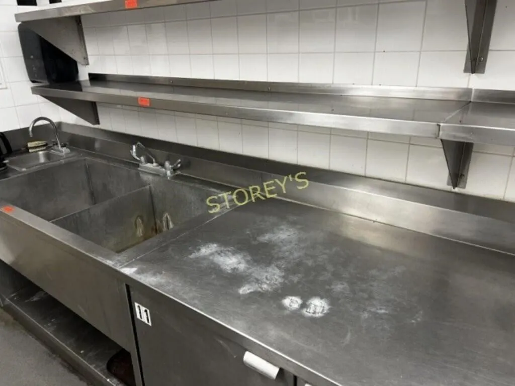 84 x 14 S/S Wall Shelf