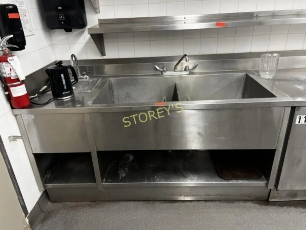 Dbl S/S Pot Sink w/ Hand Sink Work Station