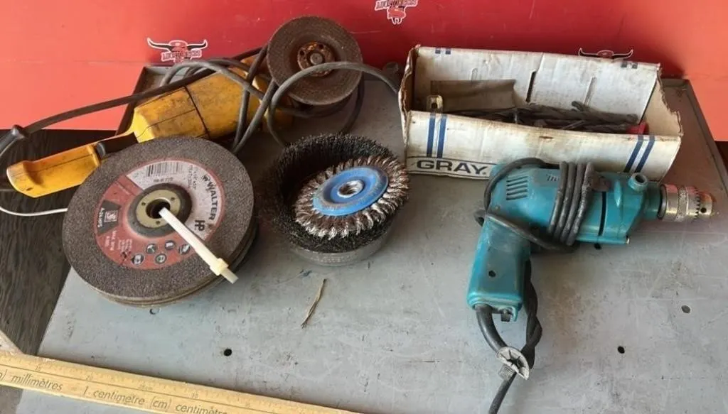 Makita Electric Drill, DeWalt Angle Grinder,