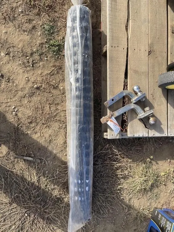2 Trailer Hitches & NEW Roll Of Black Mesh Snow