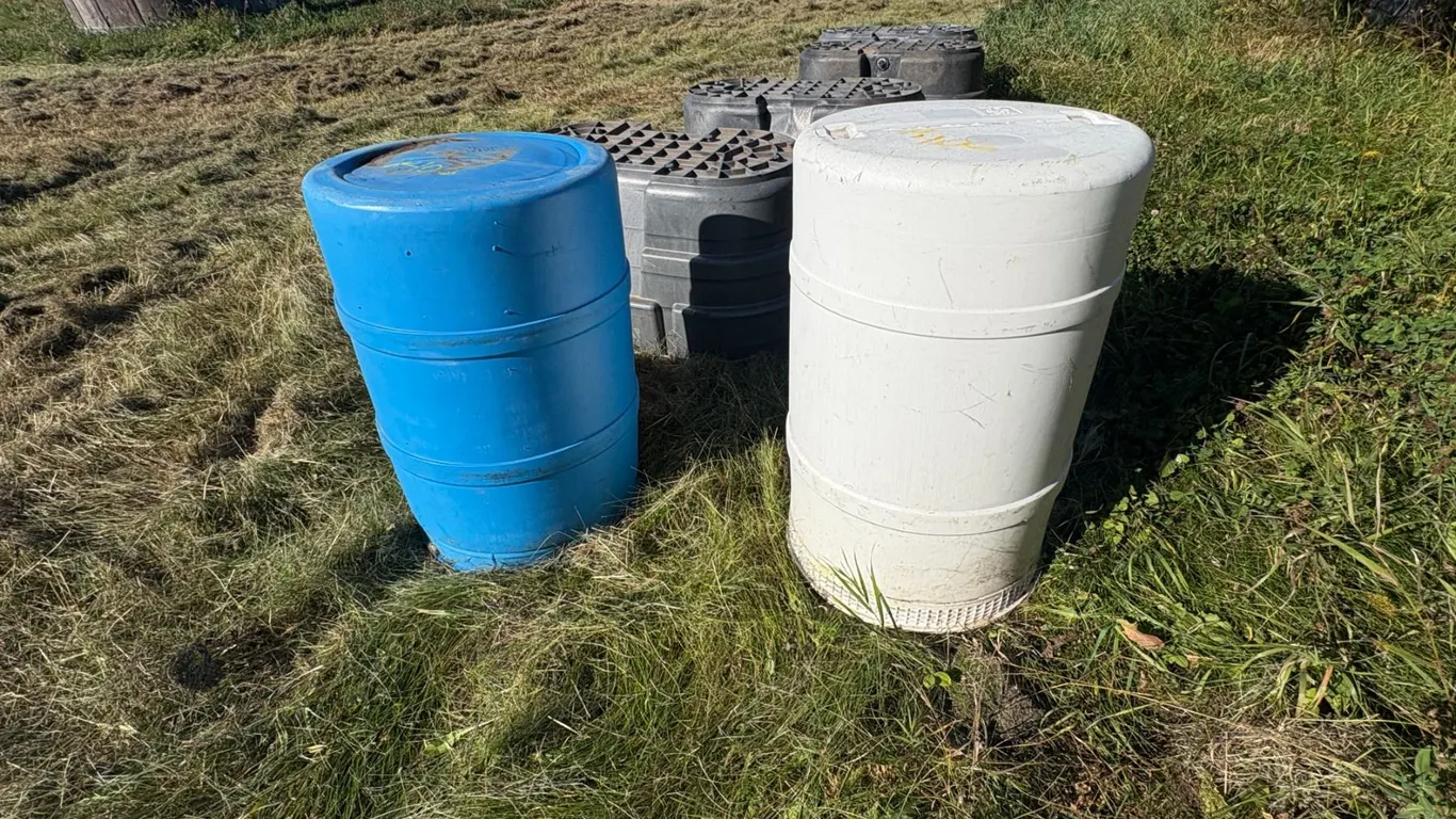2- Plastic Barrels