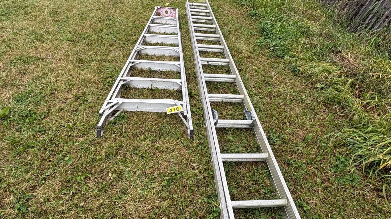 8 ft. Step ladder & ext. alum. Ladder